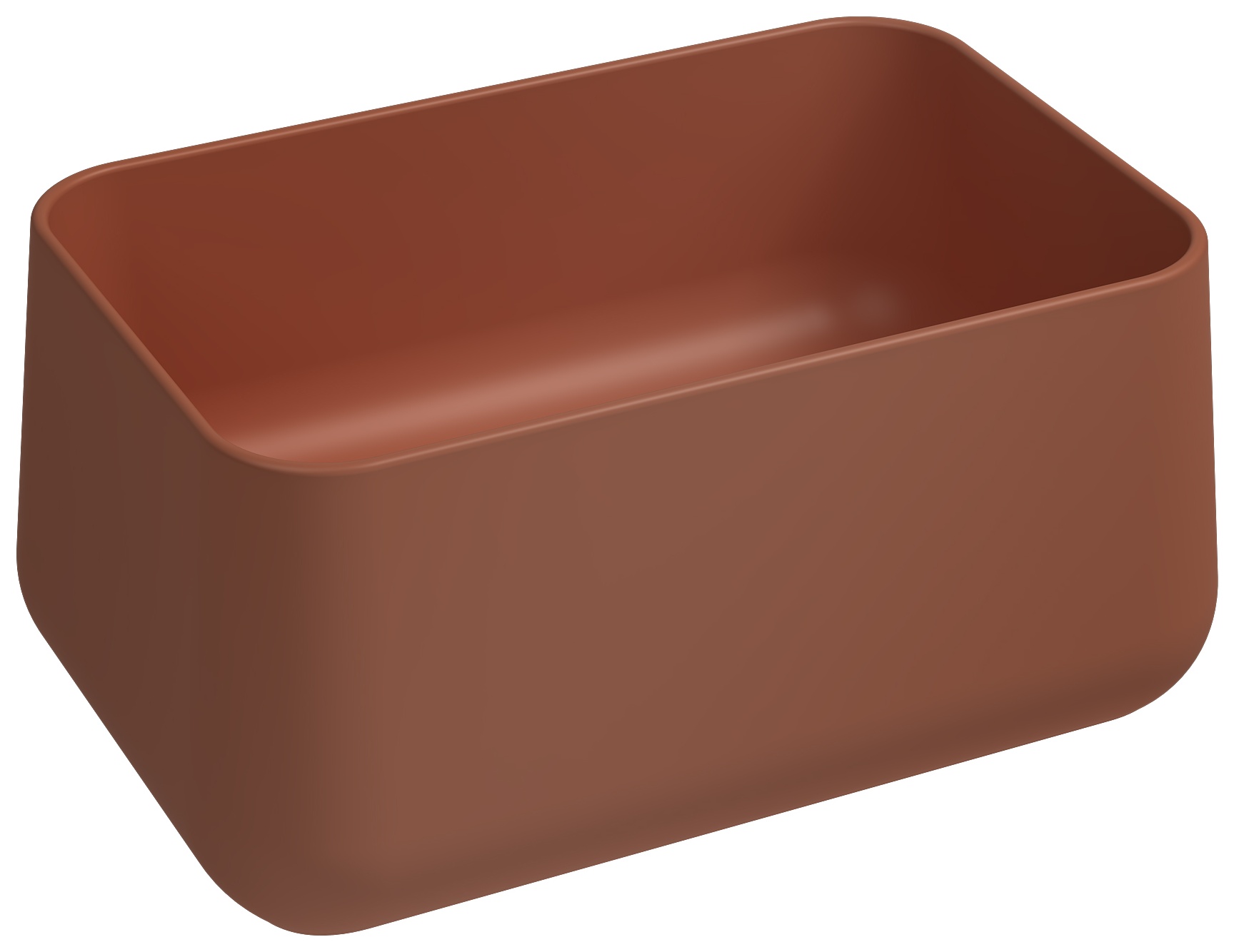 Allegro Tezgah Üstü Monoblok Lavabo 60 cm Terracotta