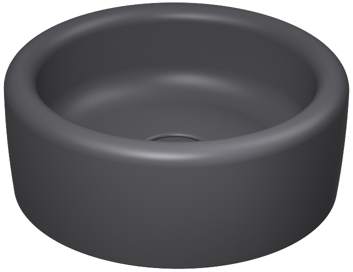 Curvo Tezgah Üstü Lavabo 42 cm Antrasit