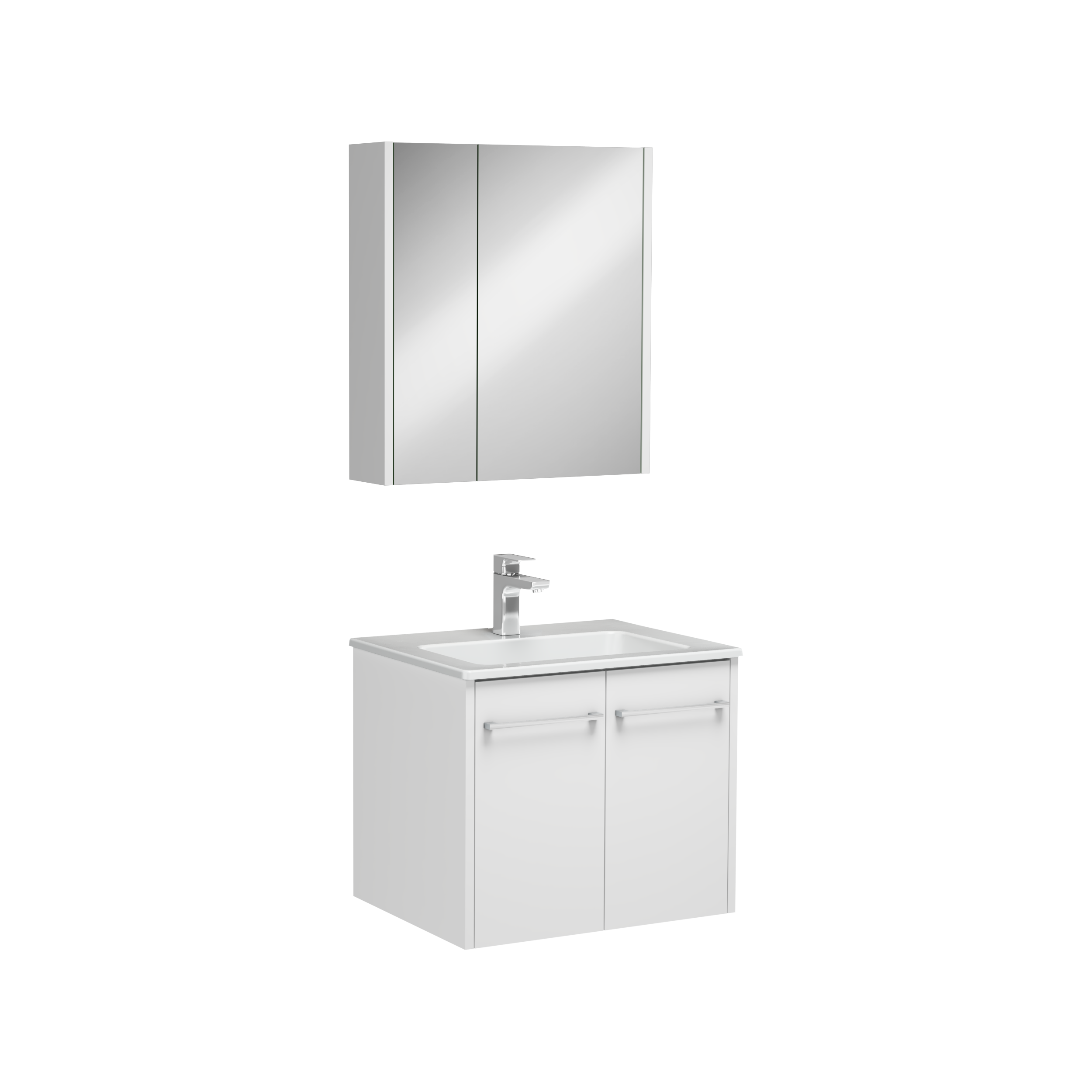 Combinato Lavabo Dolabı Kapaklı Beyaz 60 cm