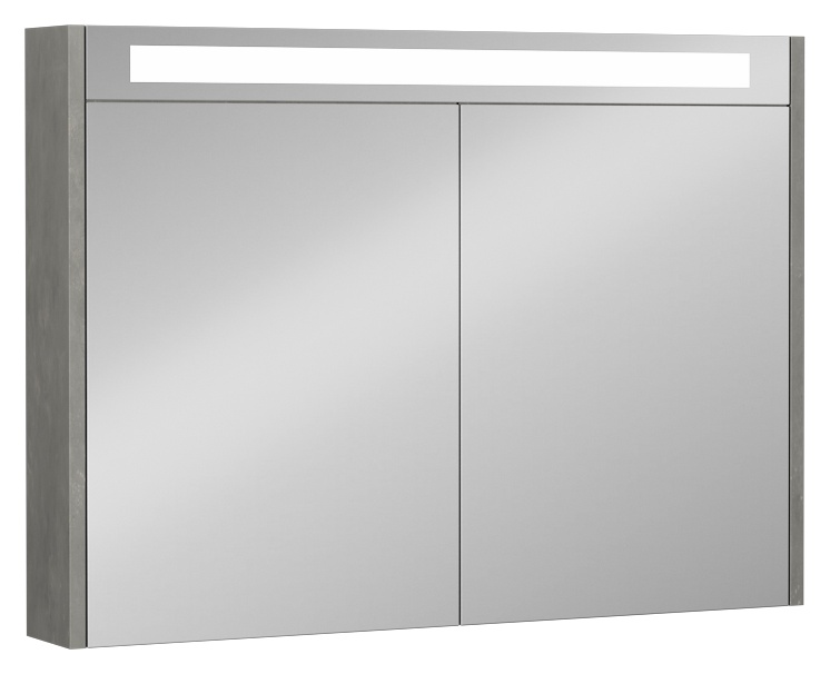 Bella 90cm Dolaplı Ayna -Ledli Retro Gümüş