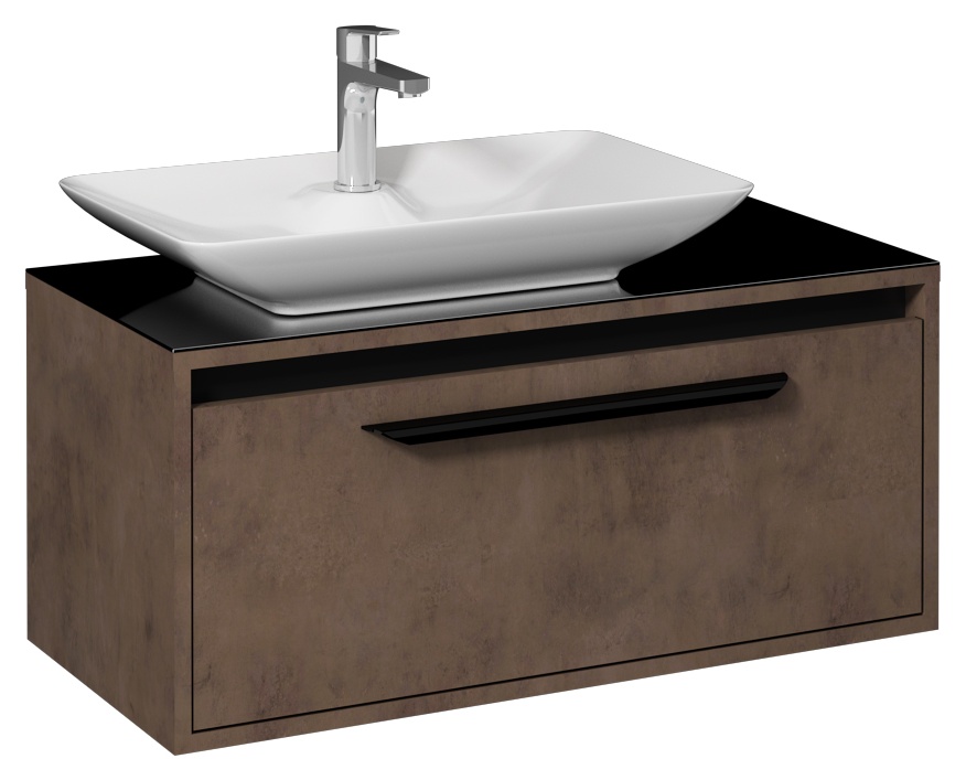 Bella Lavabo Dolabı 90 cm(10SY50065 dahil) Retro Bronz