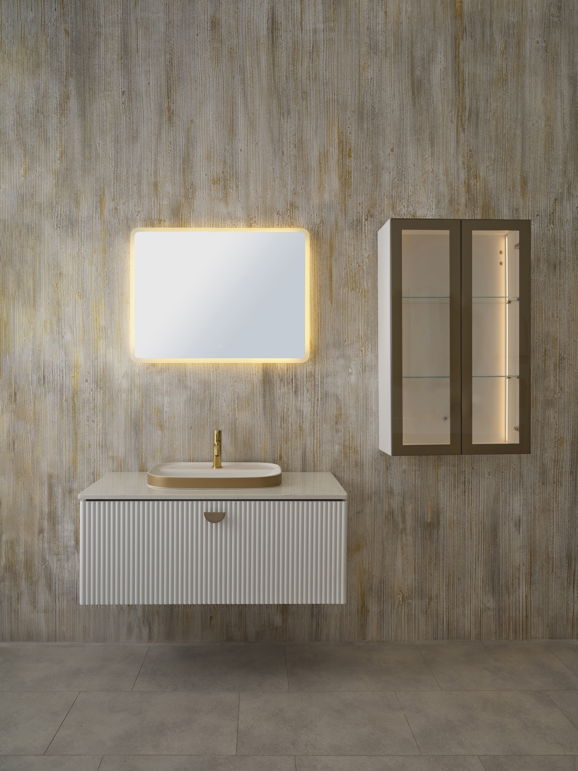Infinity Artisan Lavabo Ünitesi Beyaz 100 cm