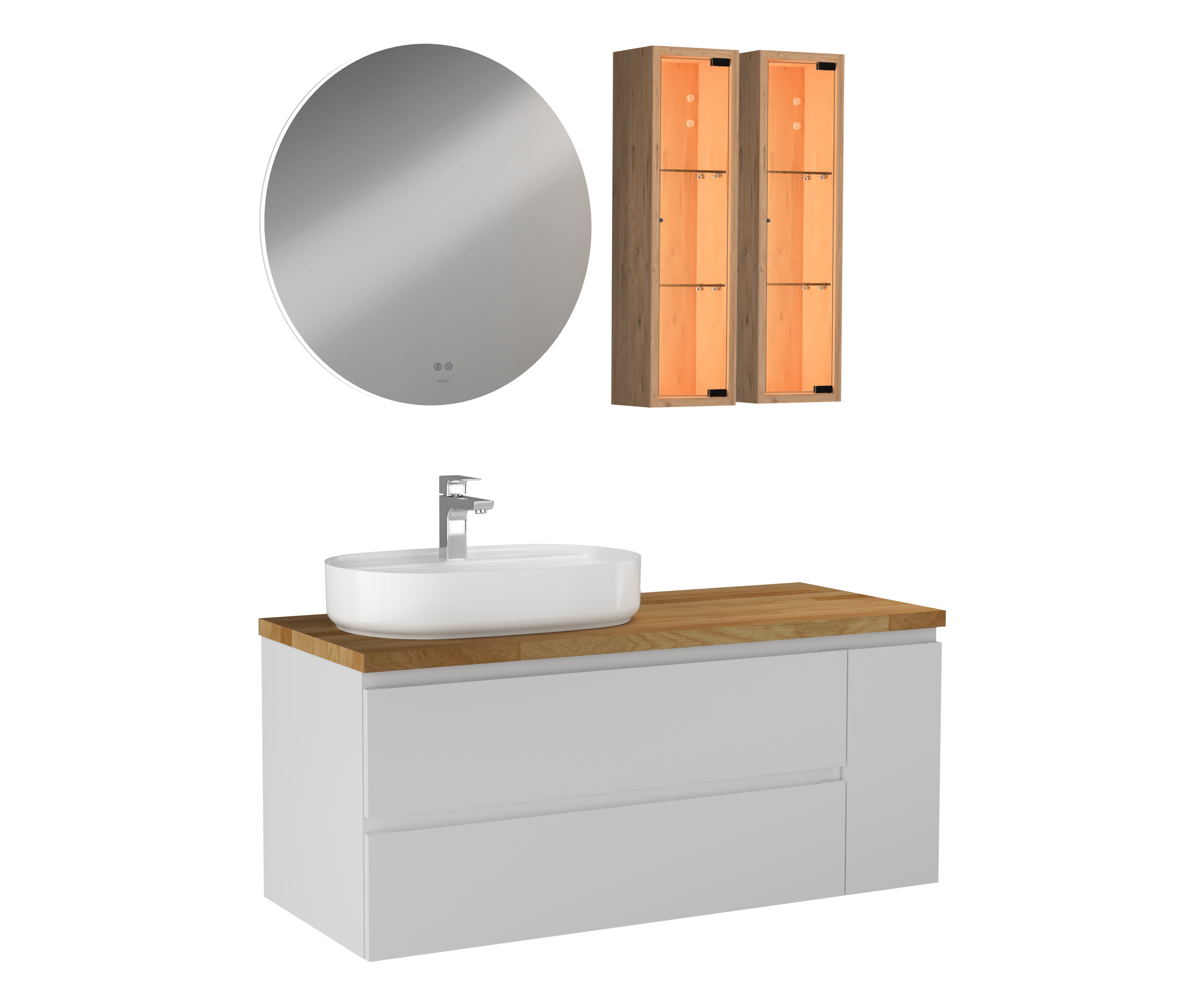 Luce Lavabo Ünitesi Beyaz 120 cm