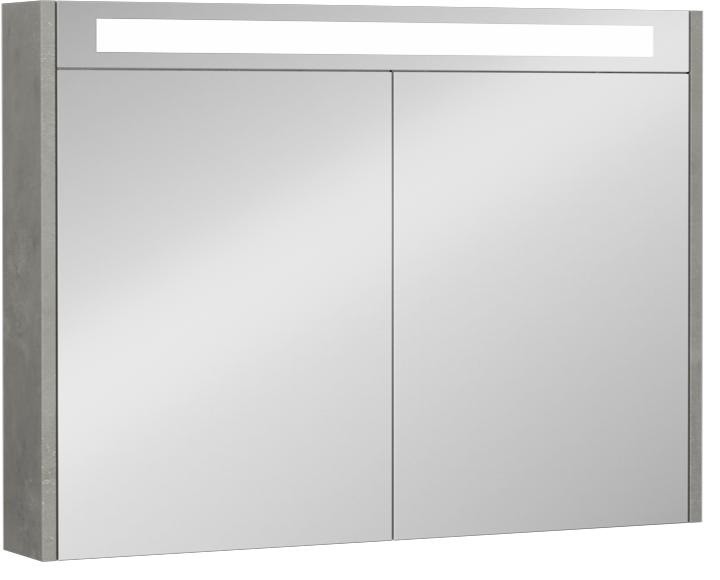 Bella Dolaplı Ayna Antik Gümüş 90 cm