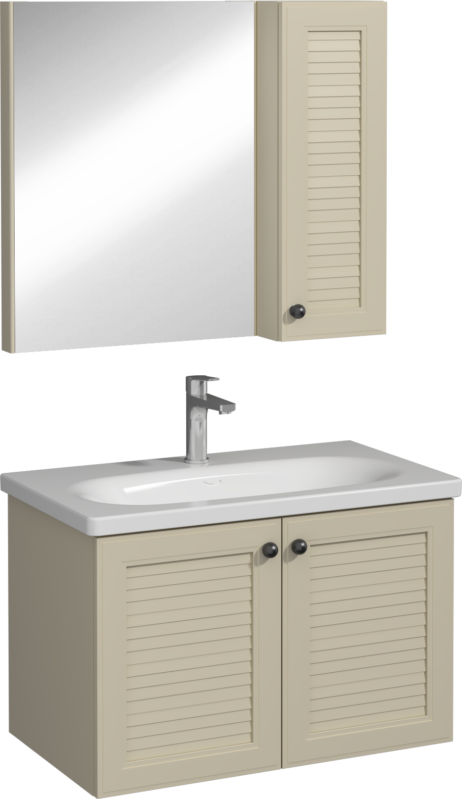 Mergo Lavabo Ünitesi Ay Taşı 80 cm  
