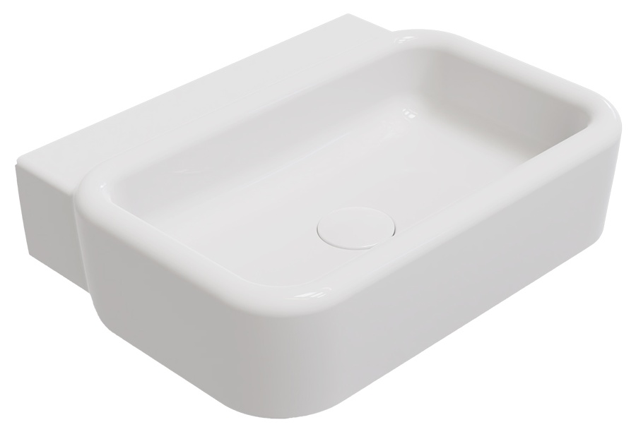 Curvo Tezgah Üstü Lavabo 62 cm Beyaz