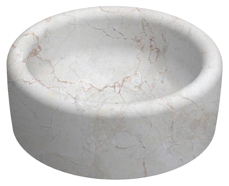 Curvo Travertino Desenli Lavabo 42 cm