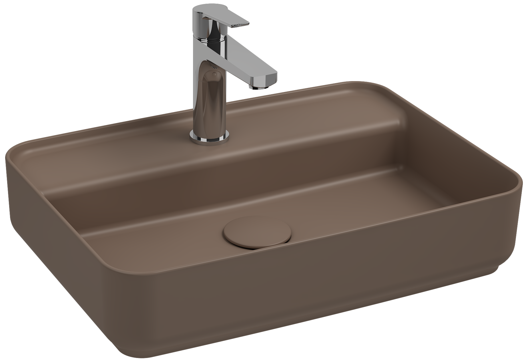 Infinity Tezgah Üstü Lavabo 55cm Vizon