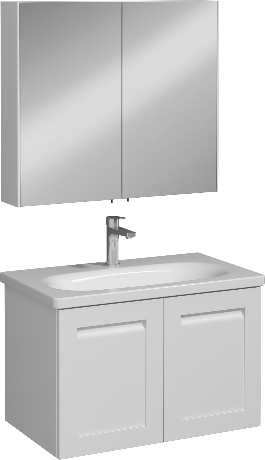 Linaro Lavabo Ünitesi Beyaz 80 cm