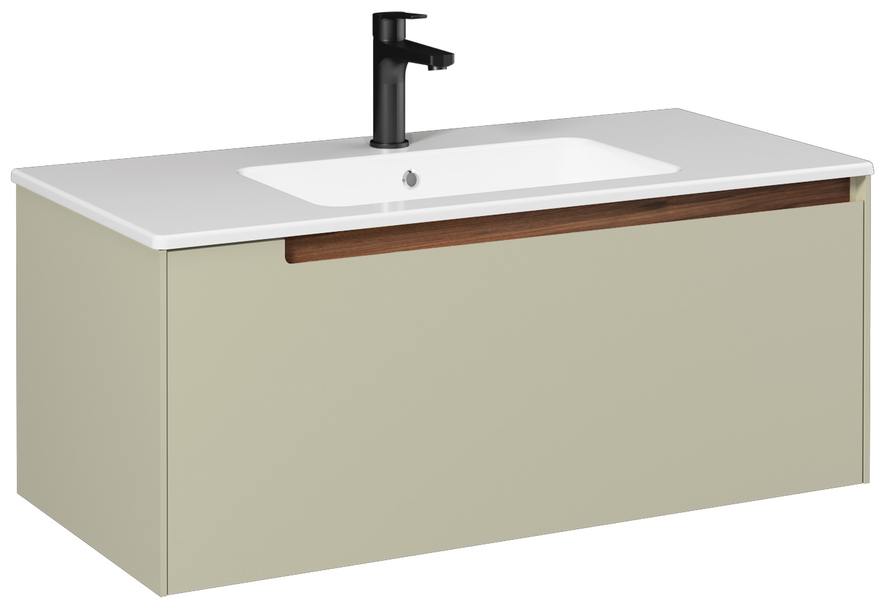 DANTE 100 cm Lavabo Dolab, Açık Yeşil (10SL50101 dahil)