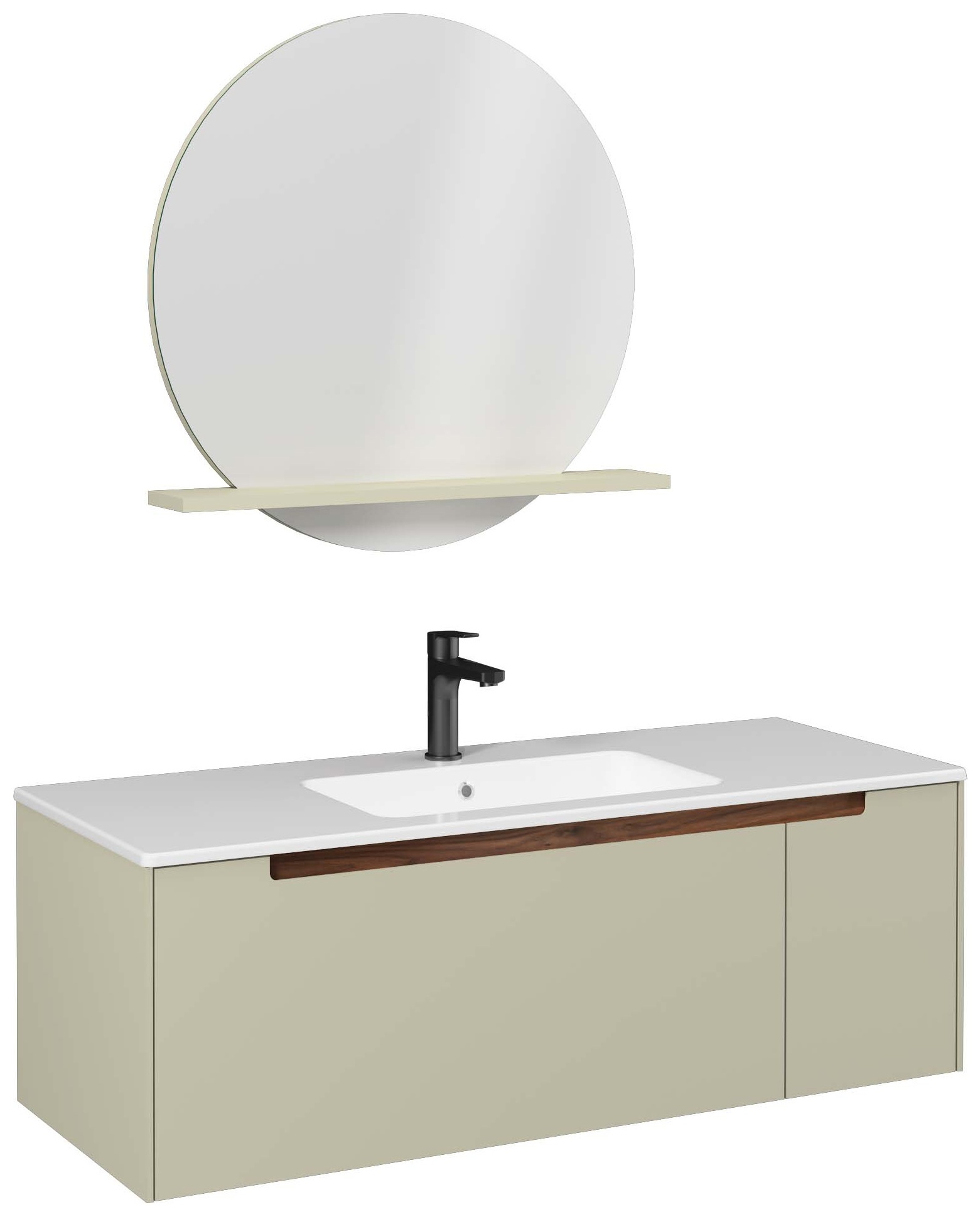 DANTE 120 cm Lavabo Dolab, Açık Yeşil (10SL50121 dahil)