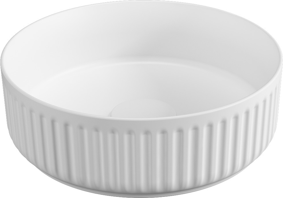 Ion Tezgah Üstü Lavabo 36 cm Mat Beyaz