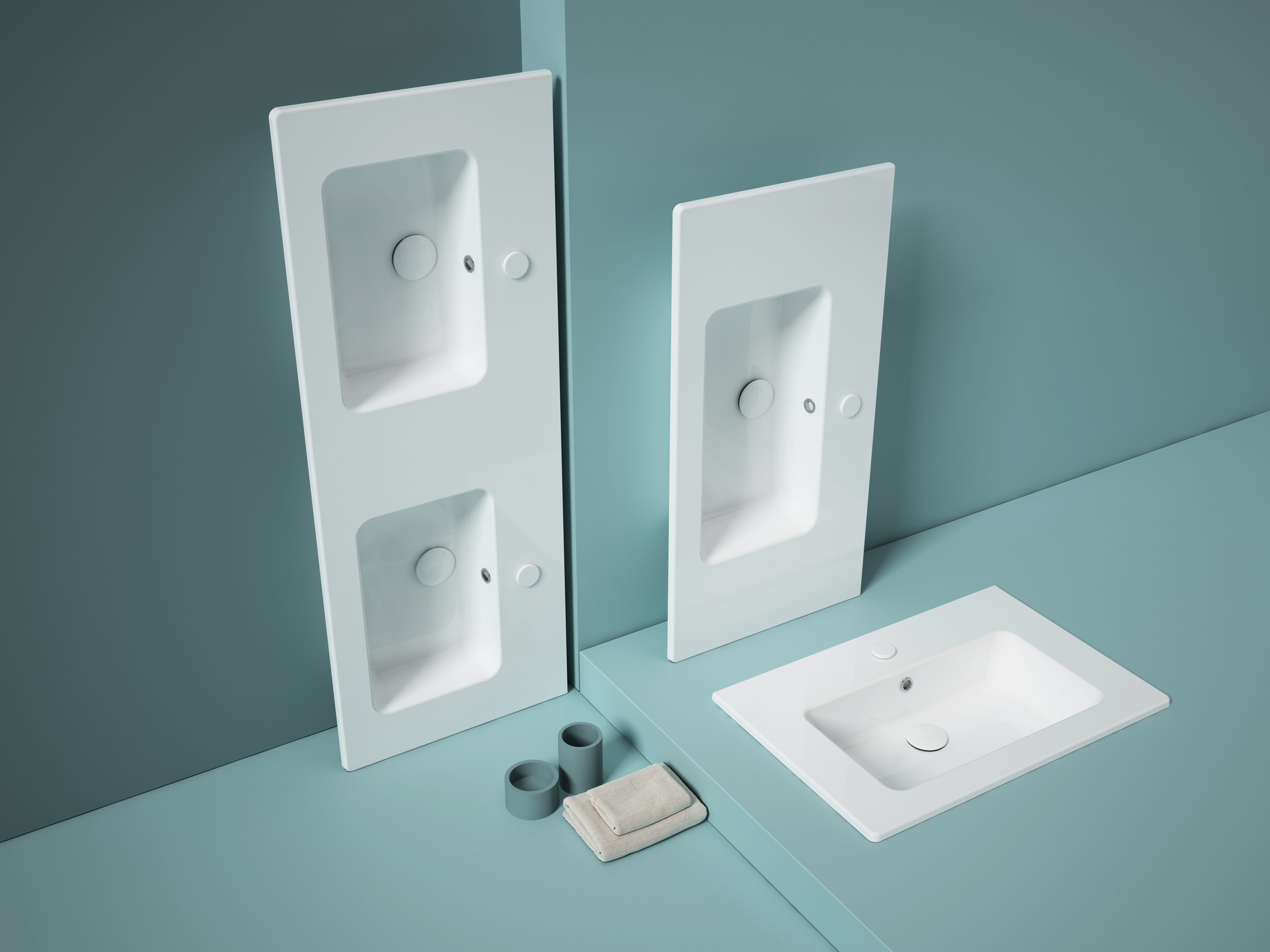 Sistema T Flat Lavabo 121 cm