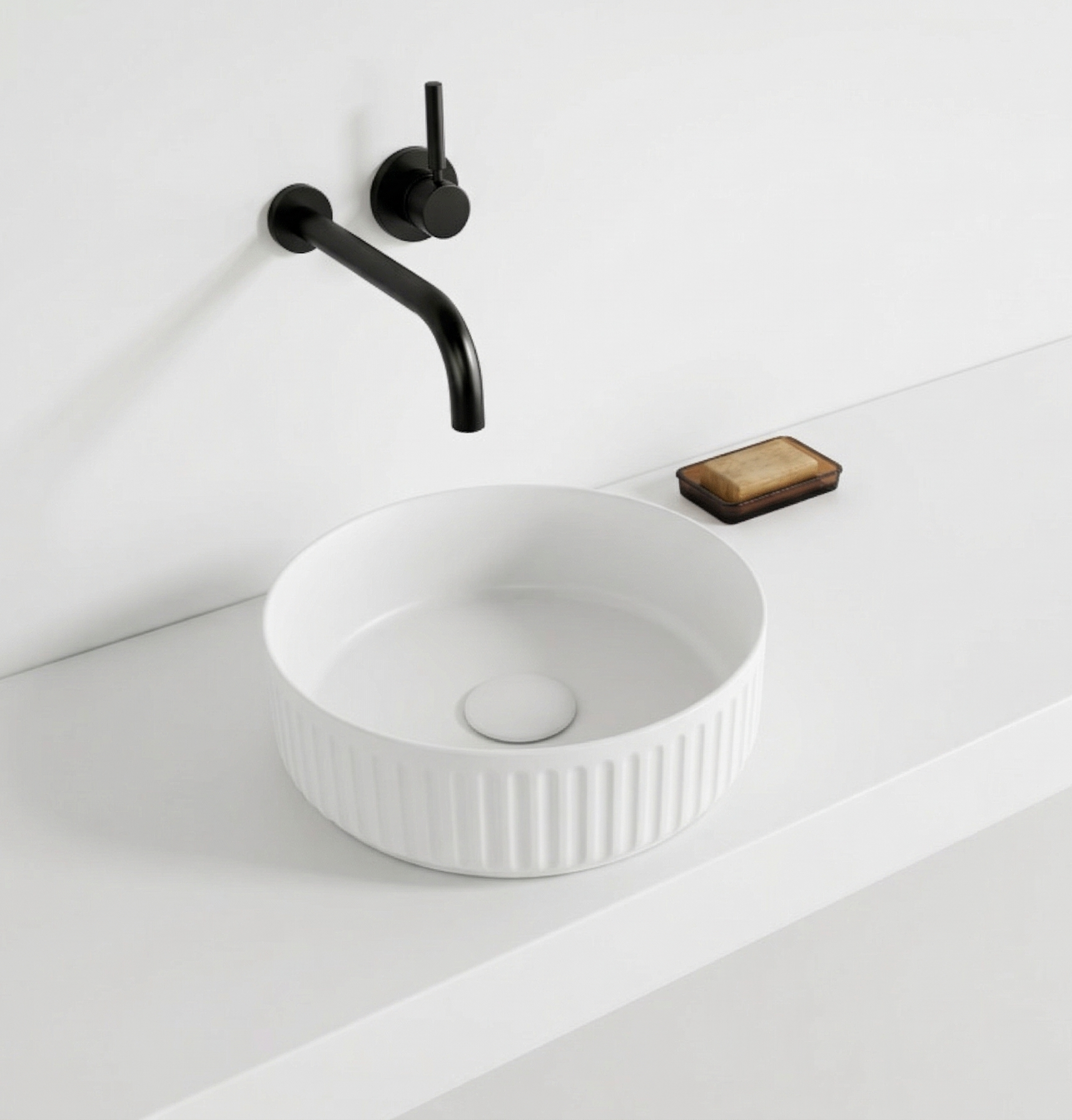 Ion Tezgah Üstü Lavabo 36 cm Antrasit