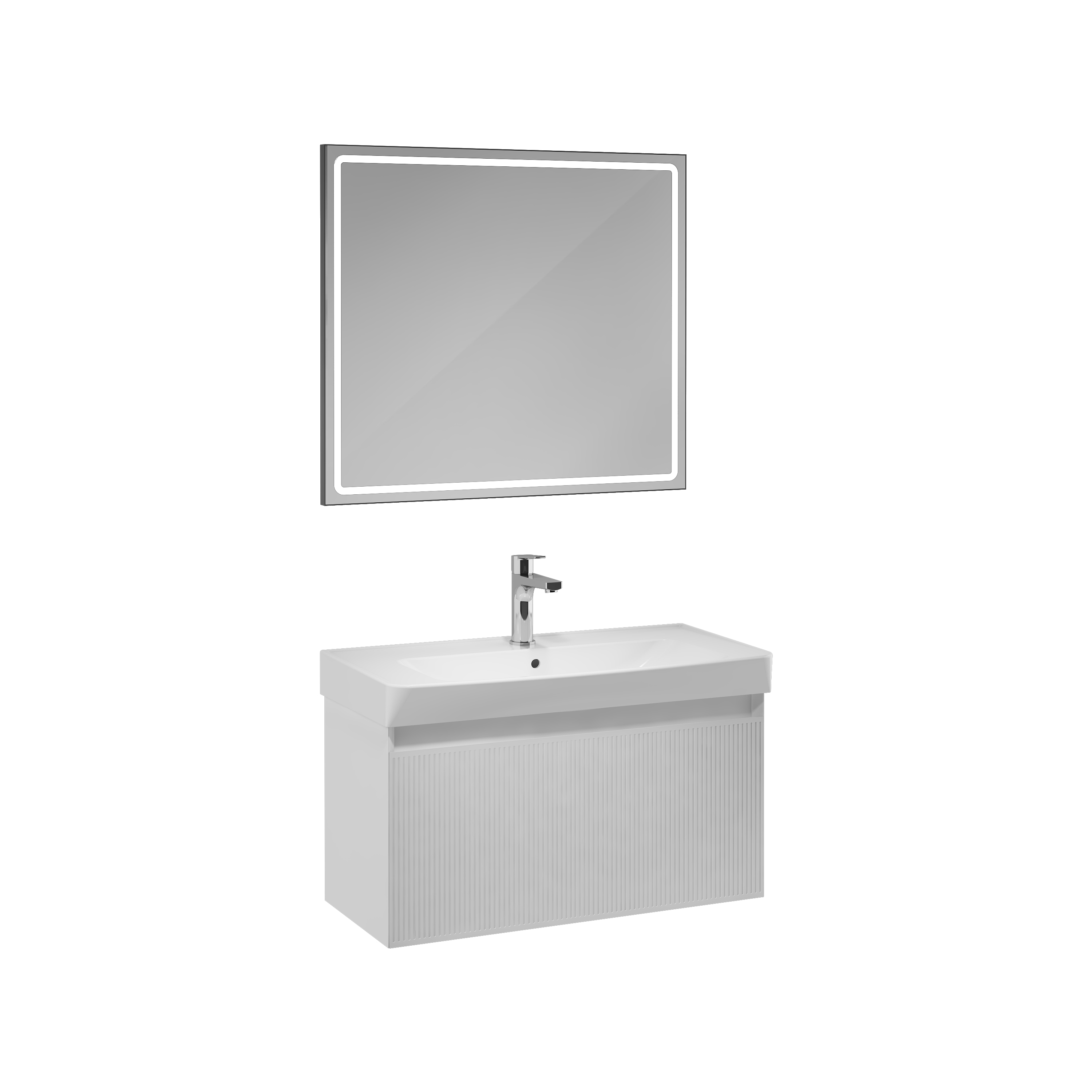 Fuga Lavabo Ünitesi Beyaz 80 cm 