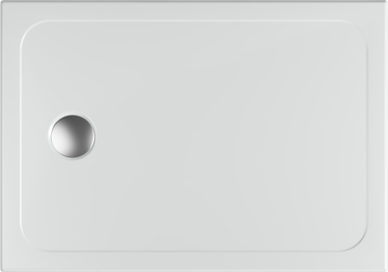 Flat Fireclay Seramik Duş Teknesi 120x90 cm 