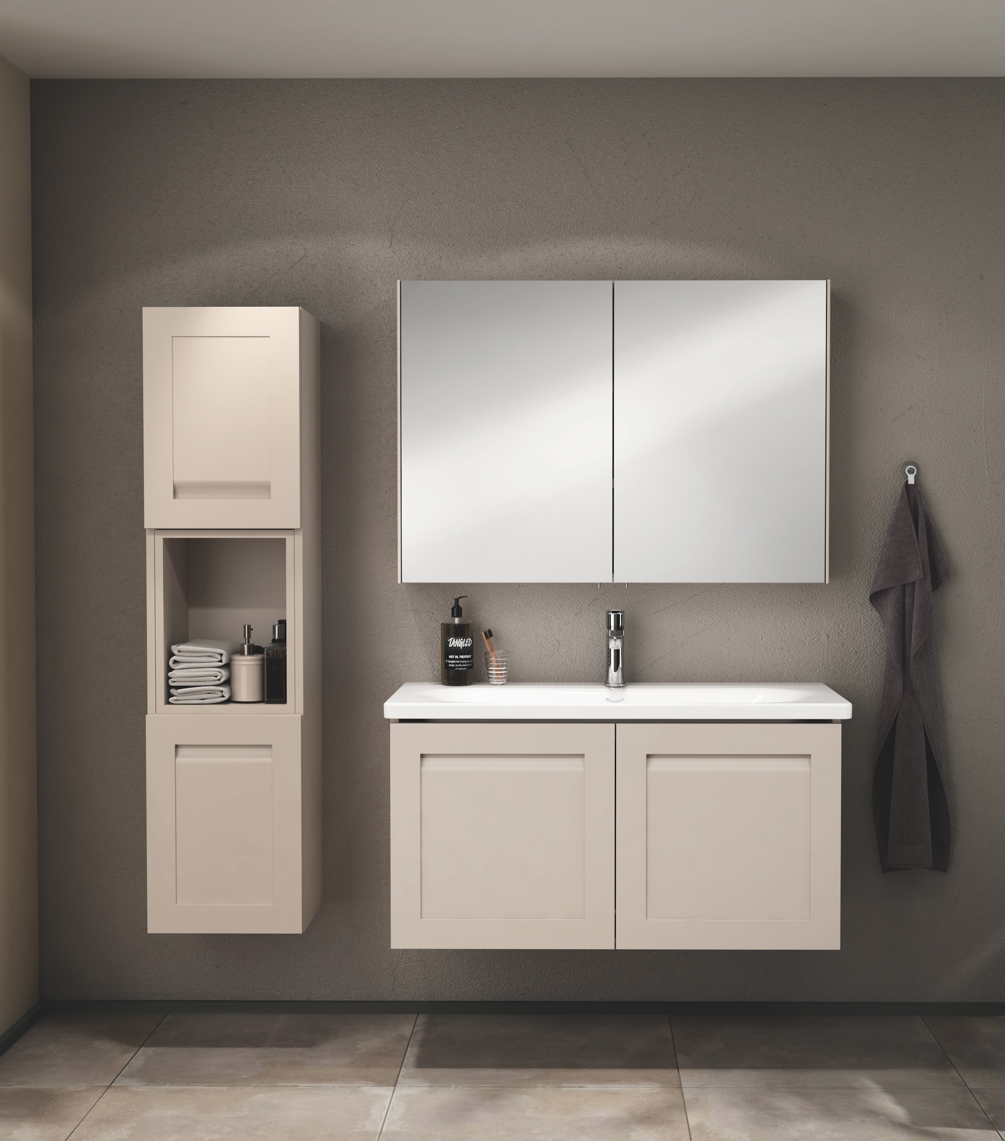 Linaro Lavabo Ünitesi Beyaz 100 cm