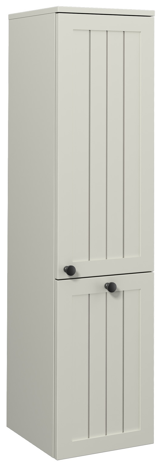 EVA  35 cm Boy Dolabı, Saten Vizon Sağ