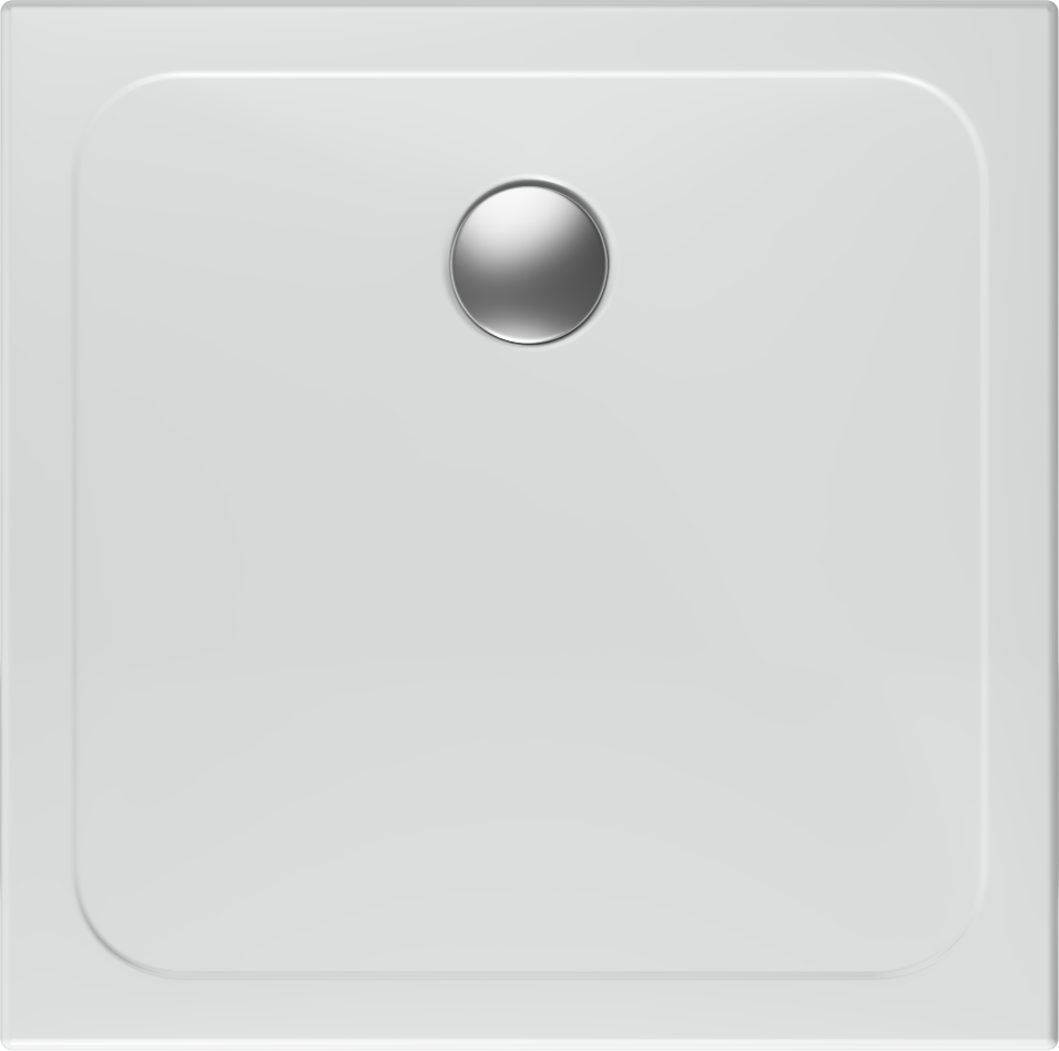 Flat Fireclay Seramik Duş Teknesi 80x80cm