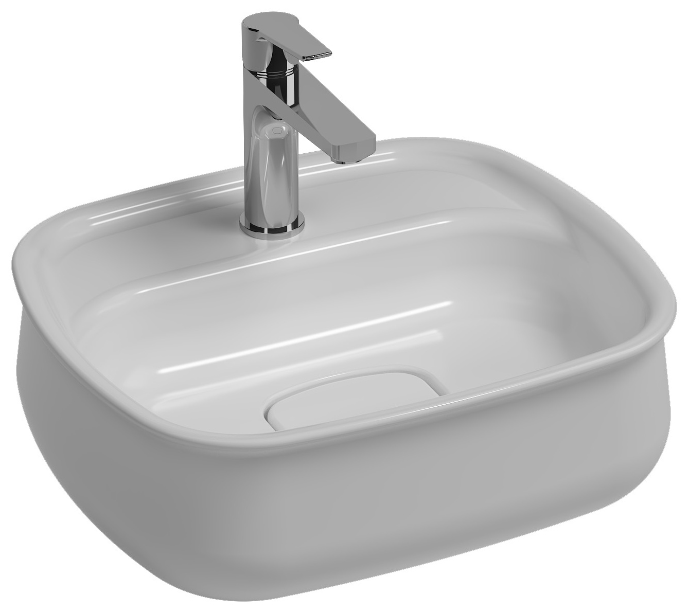 Fluido Tezgah Üstü Lavabo, 47 cm 