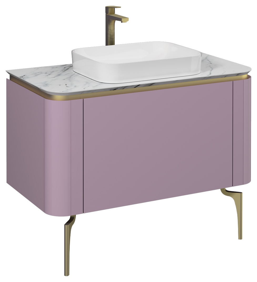 Gloria 100 cm Lavabo Dolabı Lila (10SQ51050 dahil)