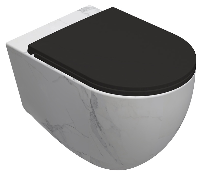 Infinity CleaRim Plus Asma Klozet Terrazzo Marmo Beyaz