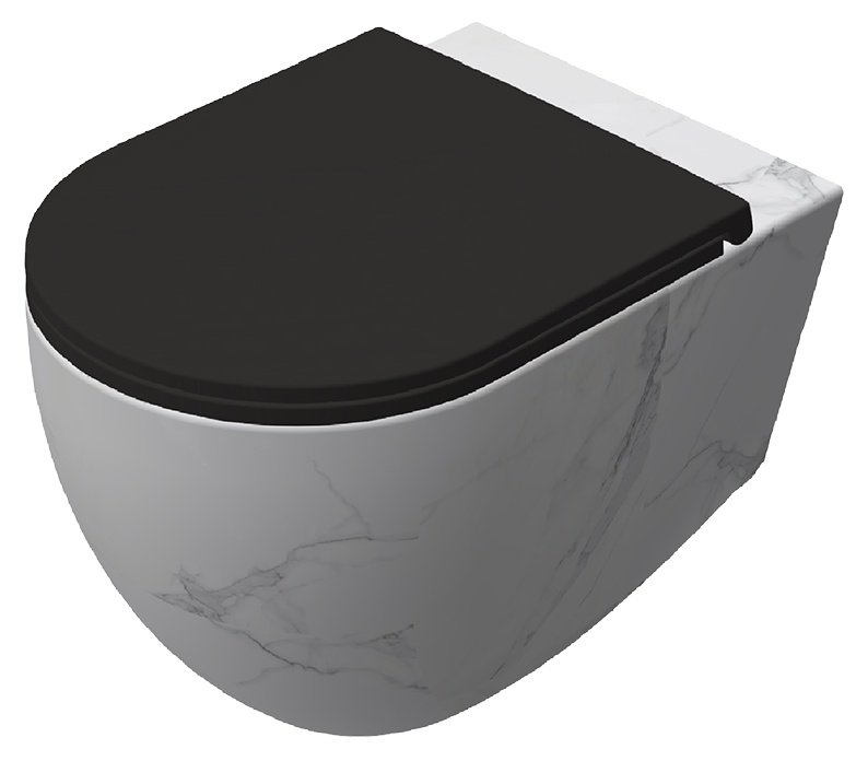 Infinity CleaRim Plus Asma Klozet Terrazzo Marmo Beyaz