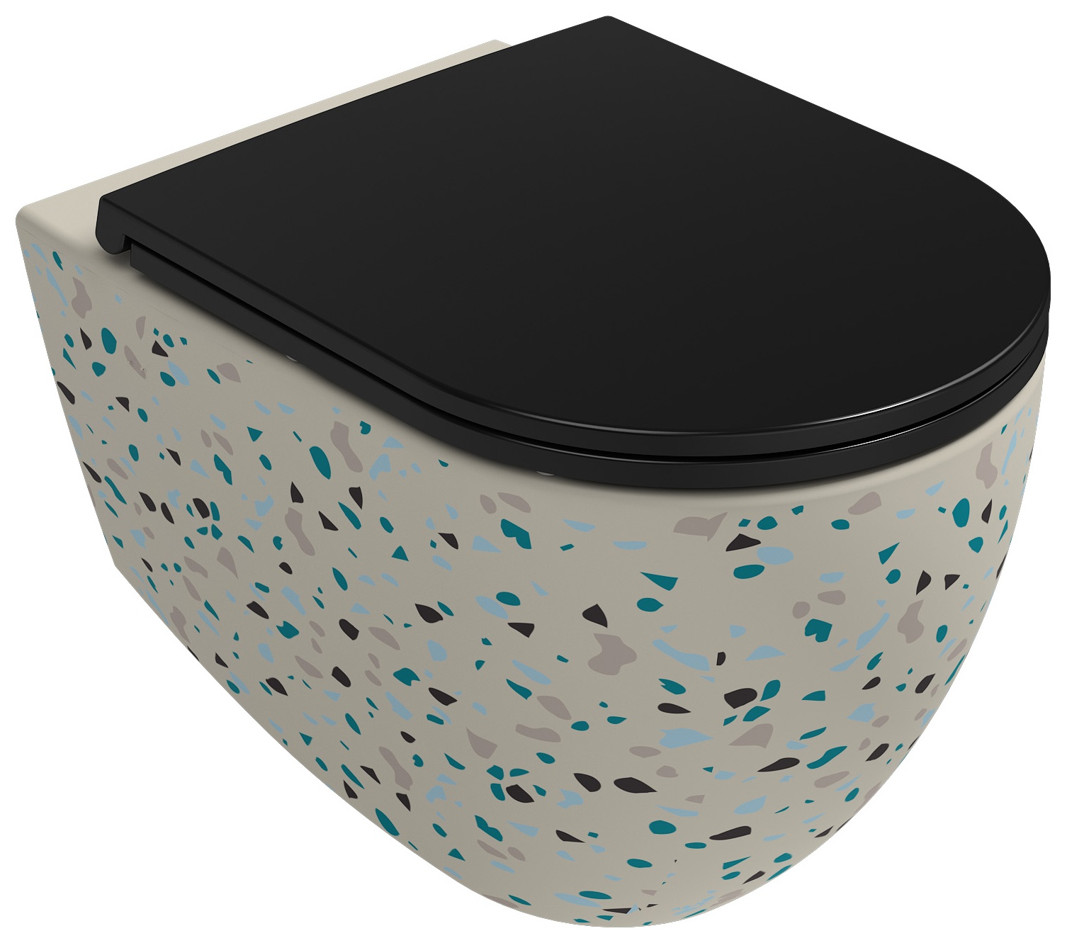 Infinity CleaRim Plus Asma Klozet Terrazzo Mat Beyaz