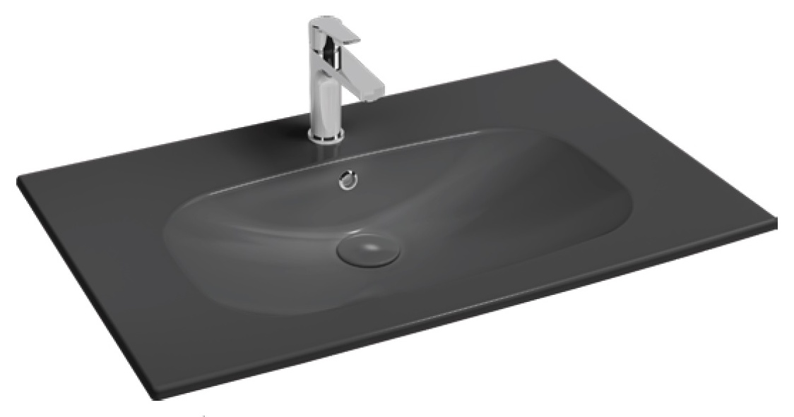 Infinity Flat Lavabo 81 cm Antrasit