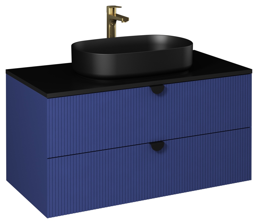 Infinity Lavabo Dolabı 100cm (10NF65055-2N dahil) Gece Mavisi