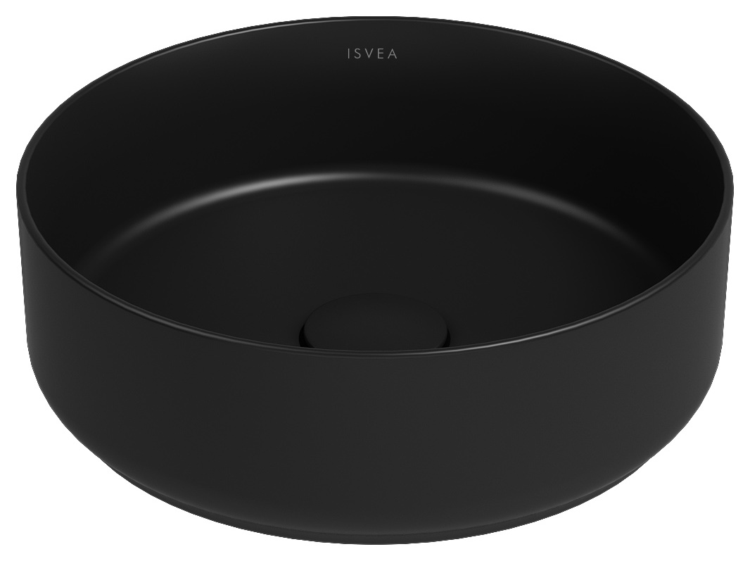 Infinity Tezgah Üstü Lavabo 36 cm Siyah