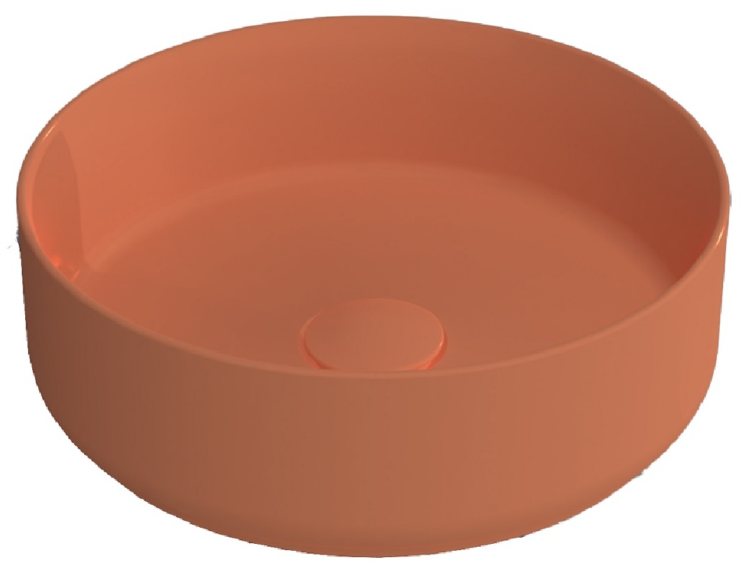 Infinity Tezgah Üstü Lavabo 36 cm Terracotta