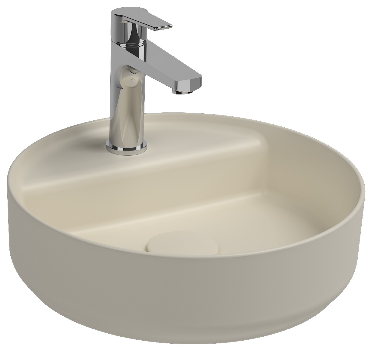 Infinity Tezgah Üstü Lavabo 42 cm Fildişi