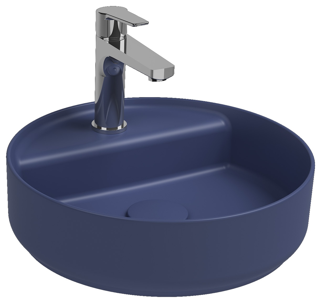 Infinity Tezgah Üstü Lavabo 42 cm Isvea Mavisi