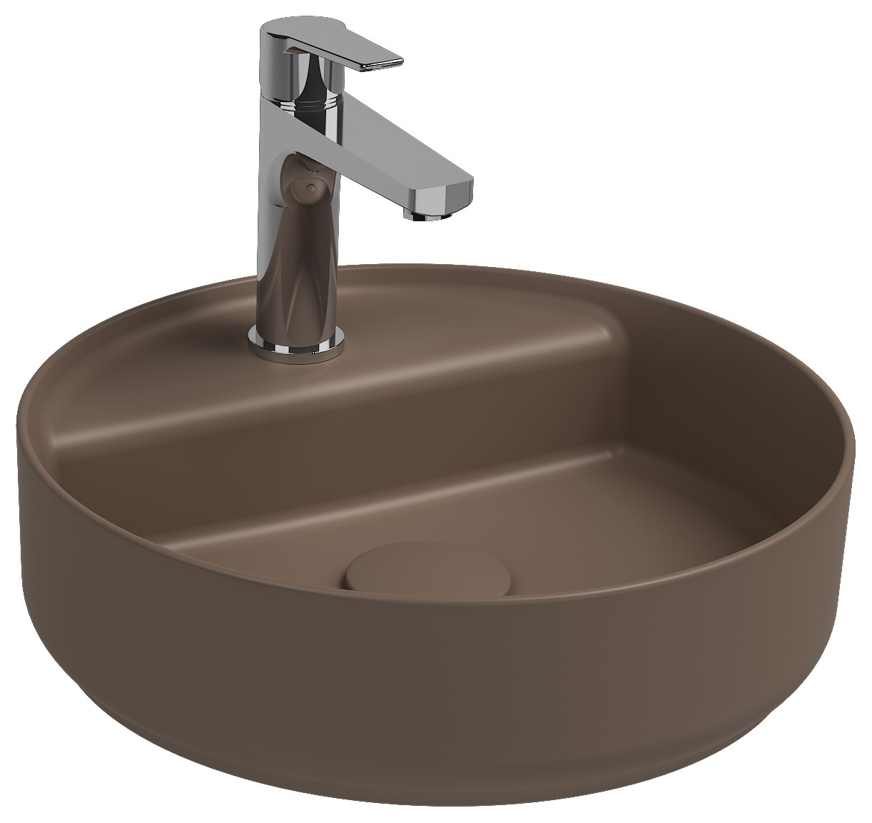 Infinity Tezgah Üstü Lavabo 42 cm Vizon