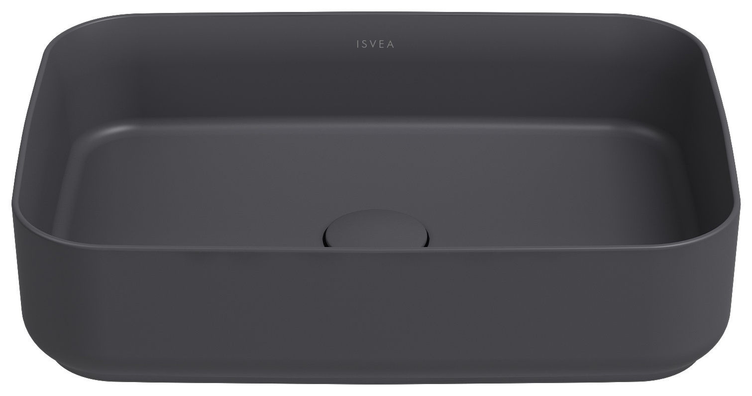 Infinity Tezgah Üstü Lavabo 50 cm Antrasit