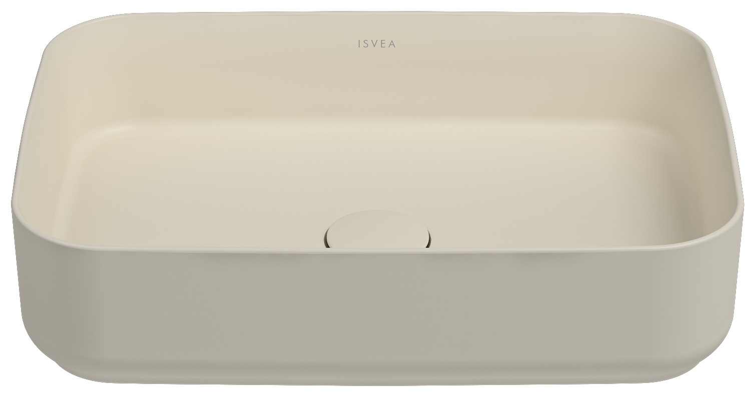 Infinity Tezgah Üstü Lavabo 50 cm Fildişi