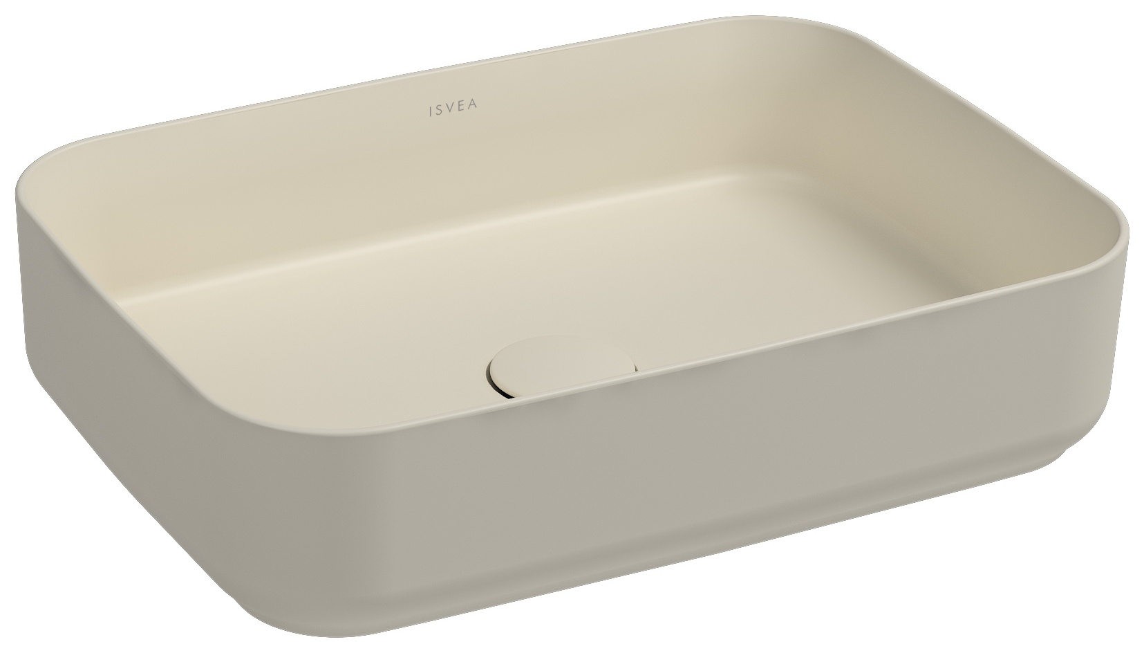 Infinity Tezgah Üstü Lavabo 50 cm Fildişi