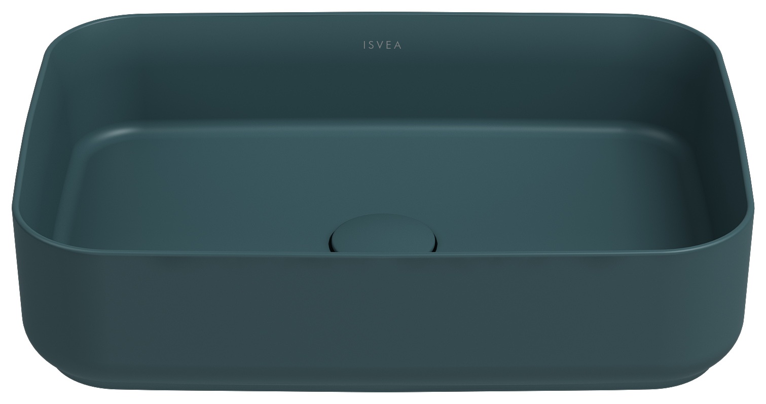 Infinity Tezgah Üstü Lavabo 50 cm Petrol Yeşili