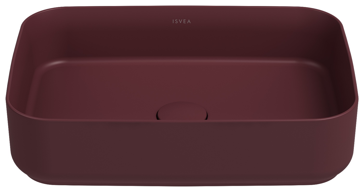 Infinity Tezgah Üstü Lavabo 50 cm Rustik Bordo