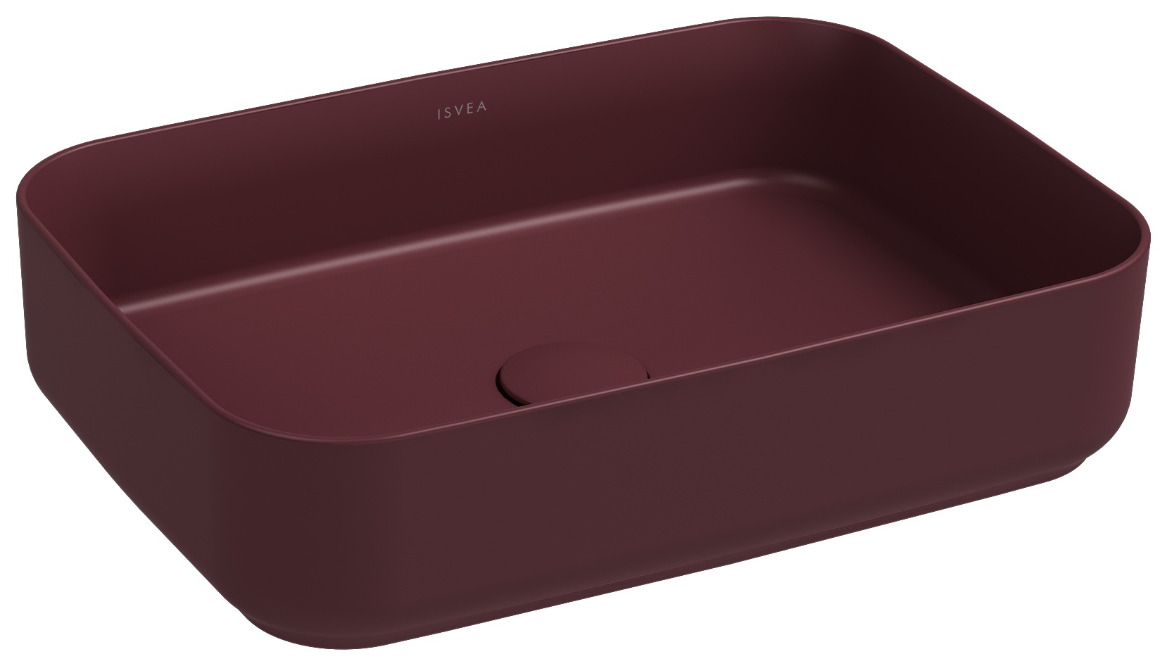 Infinity Tezgah Üstü Lavabo 50 cm Rustik Bordo