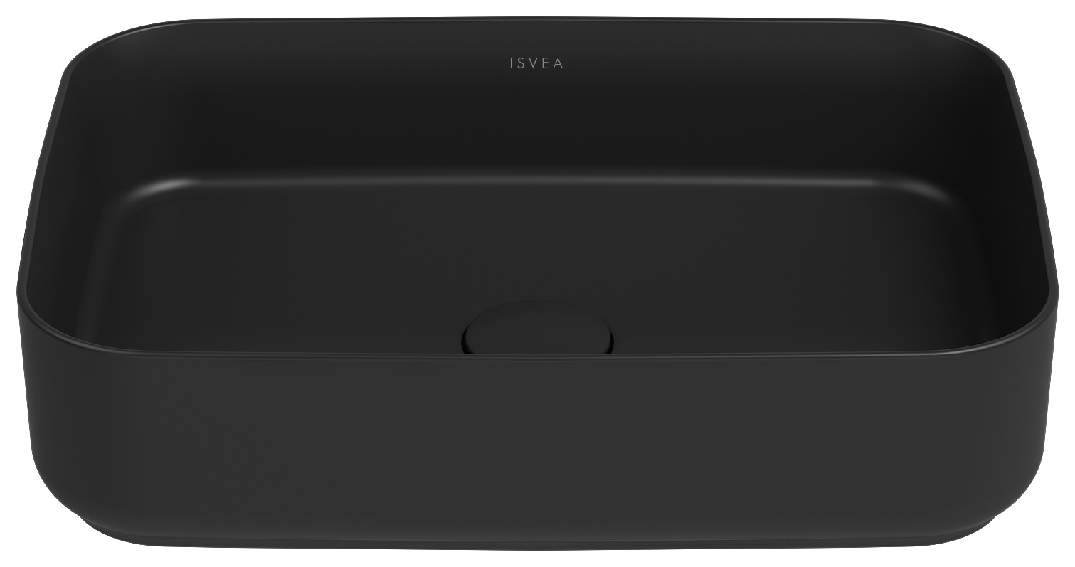 Infinity Tezgah Üstü Lavabo 50 cm Siyah