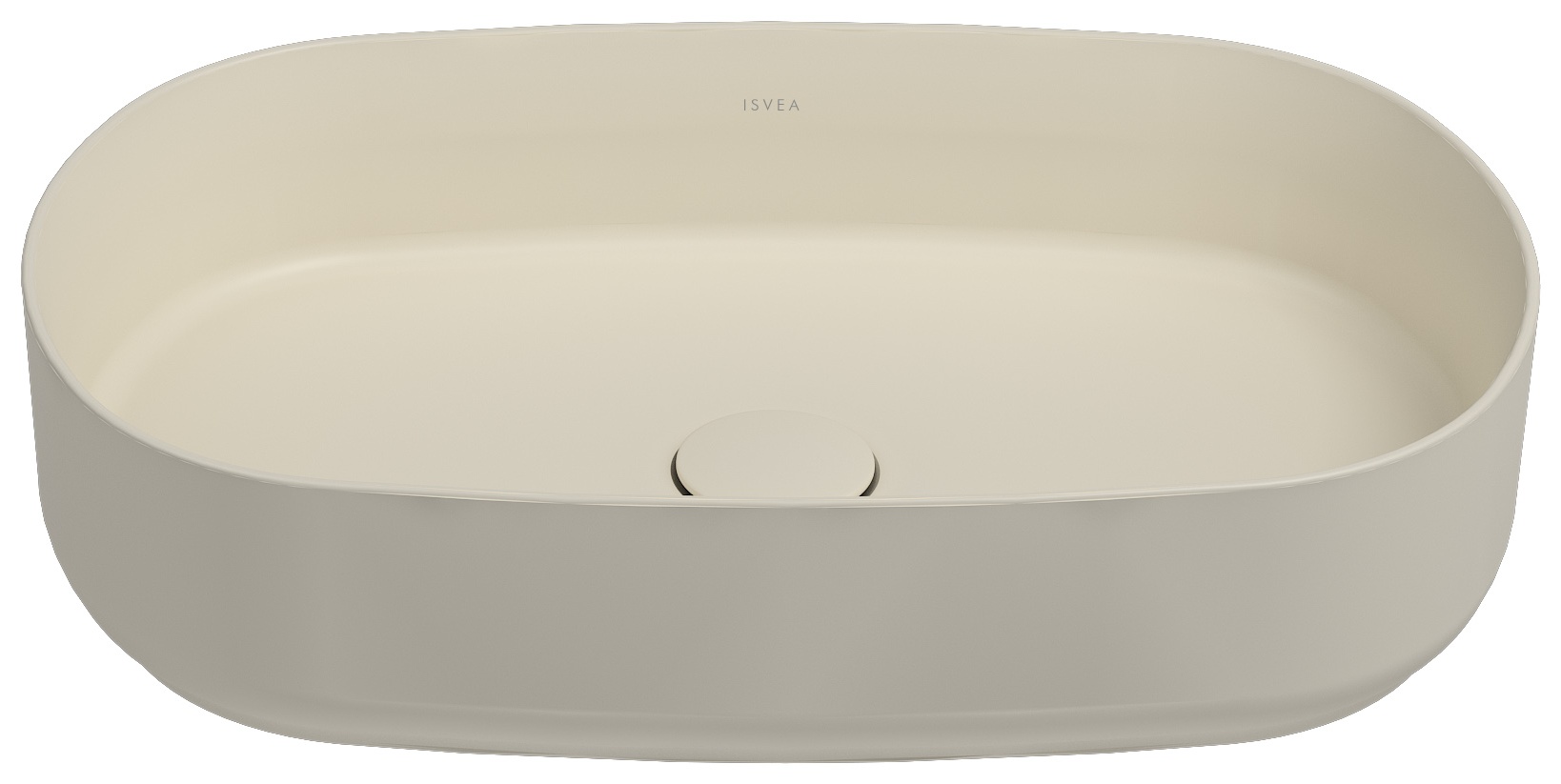 Infinity Tezgah Üstü Lavabo 55 cm Fildişi