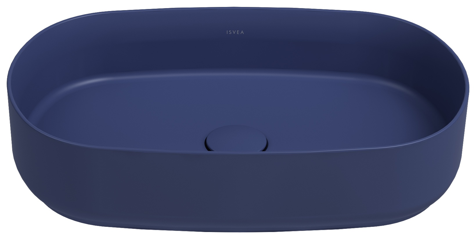 Infinity Tezgah Üstü Lavabo 55 cm Isvea Mavisi