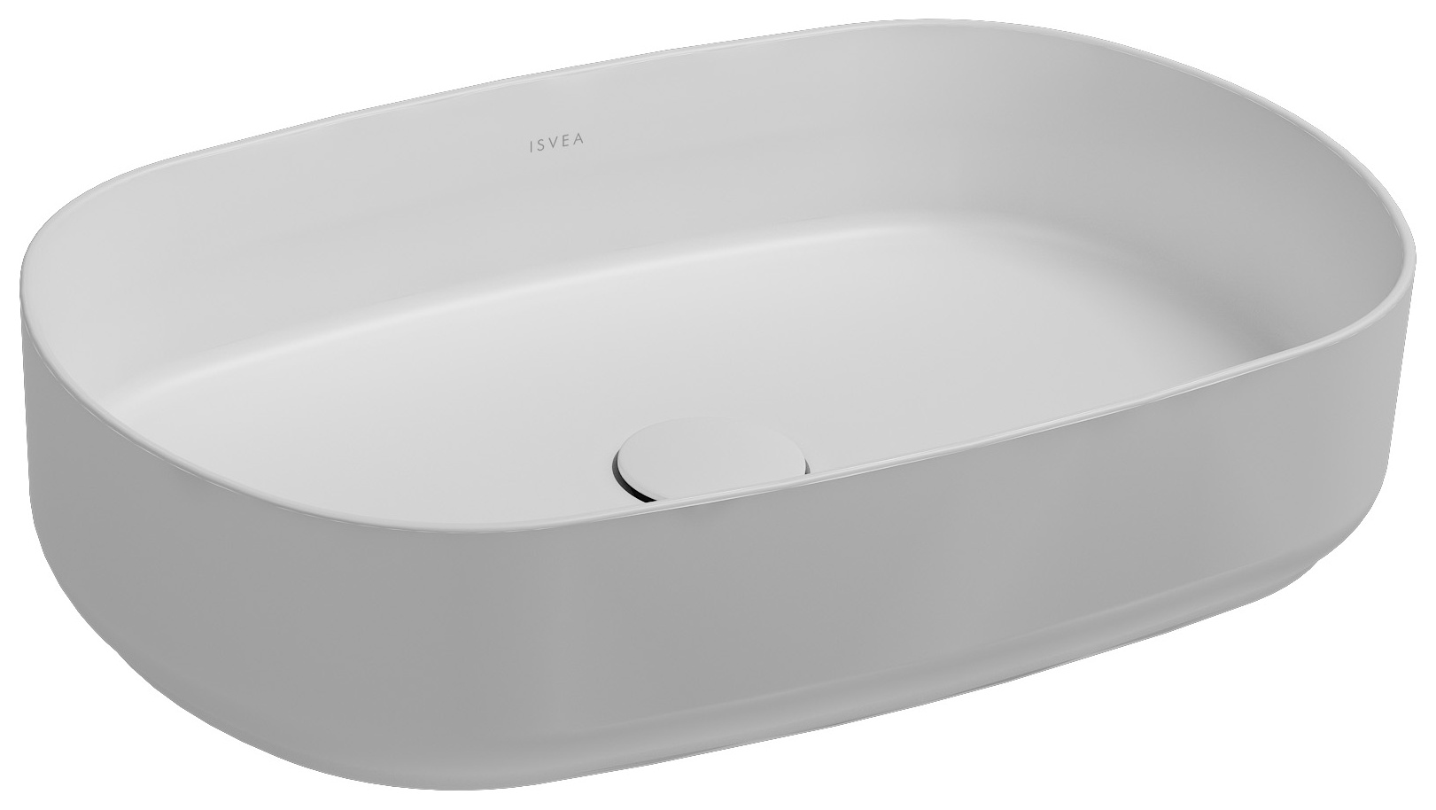 Infinity Tezgah Üstü Lavabo 55 cm Mat Beyaz