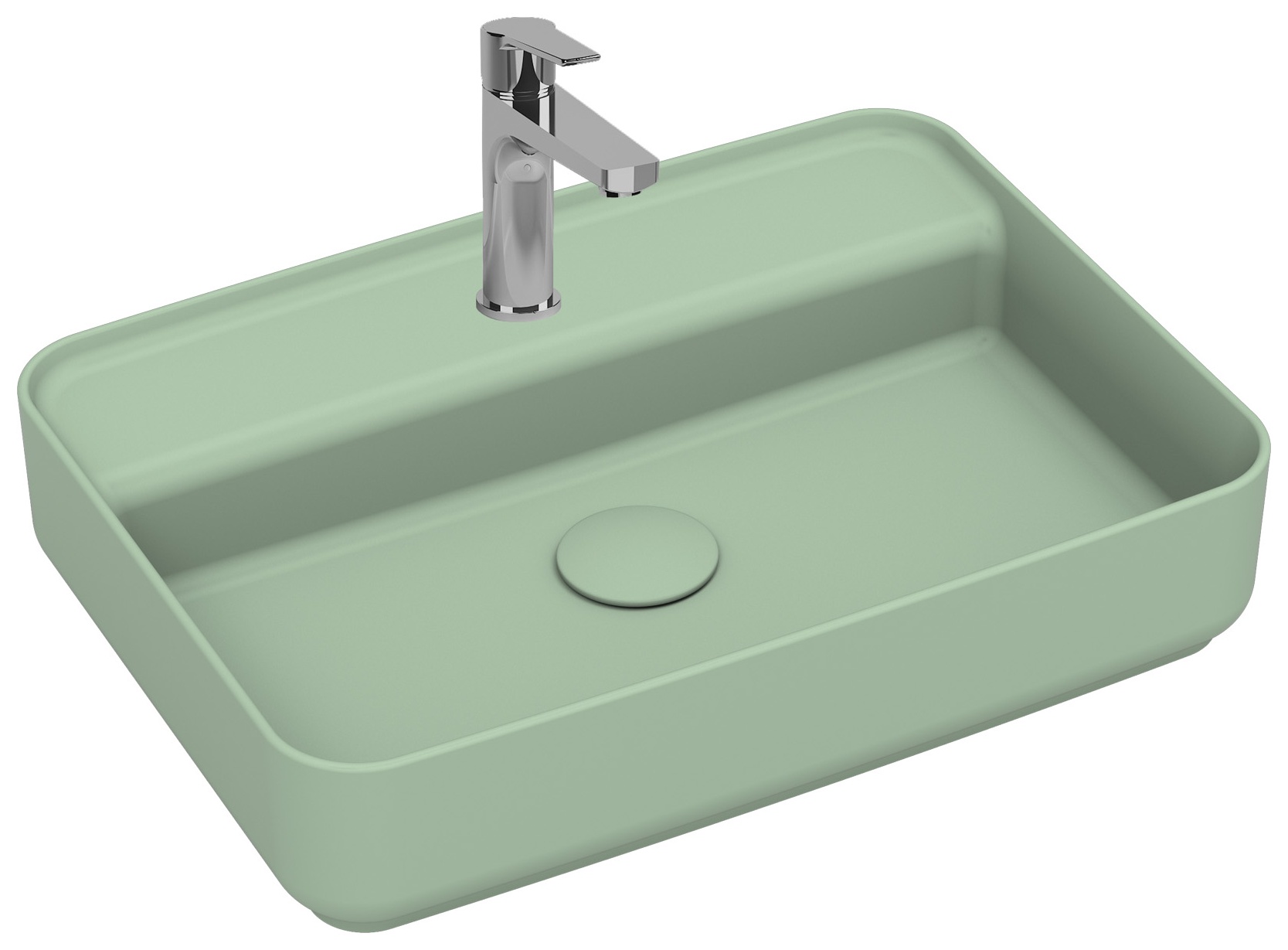 Infinity Tezgah Üstü Lavabo 55 cm Mint