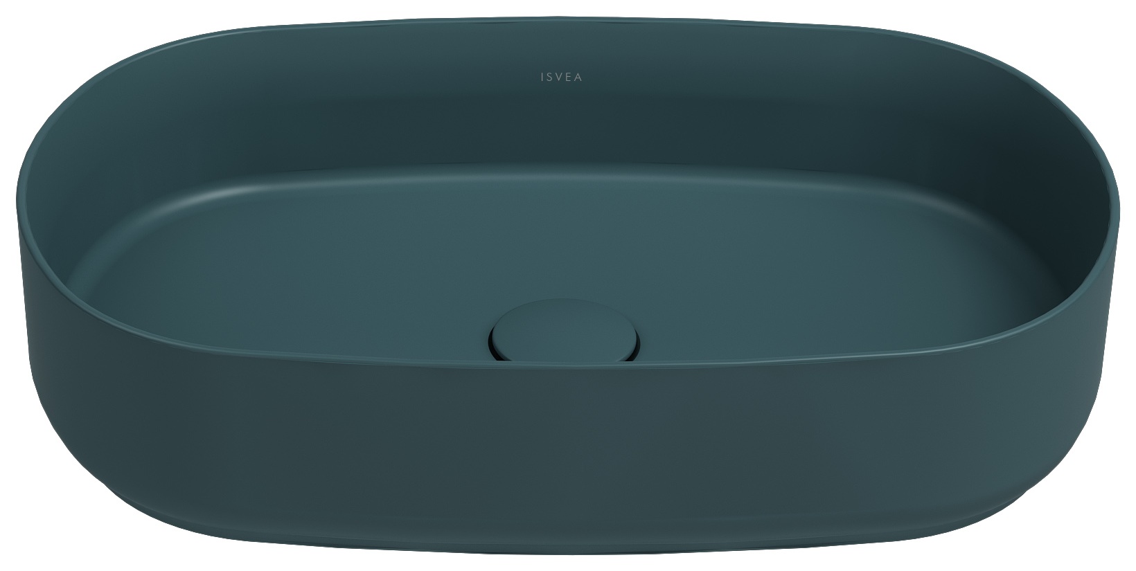 Infinity Tezgah Üstü Lavabo 55 cm Petrol Yeşili