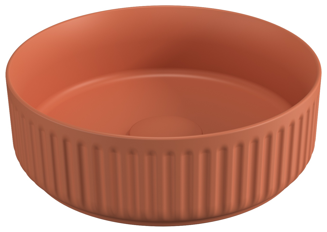 Ion Tezgah Üstü Lavabo 36 cm Terracotta