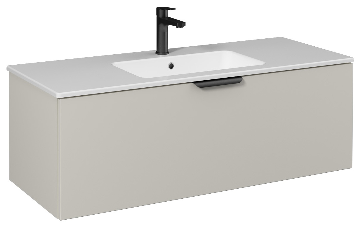 LIV Lavabo Dolabı 120cm (10SL51121 dahil) Açık Bej Tek Çekmece 