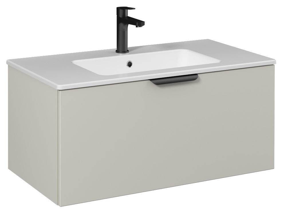 LIV Lavabo Dolabı 90cm (10SL50091 dahil) Açık Bej Tek çekmece